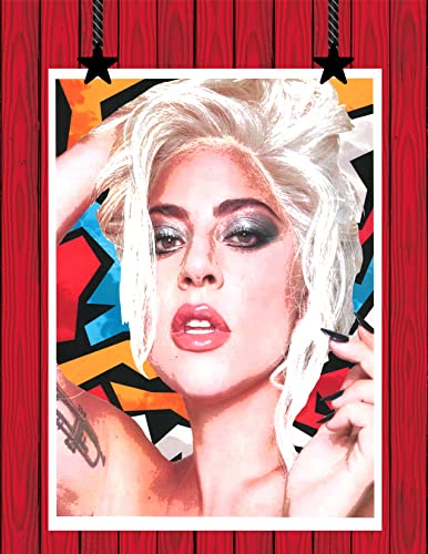 Lady Gaga Wall Art Pop Music Celebrity Fan Art Lady