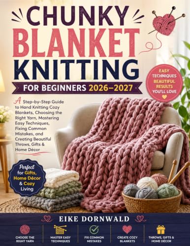 CHUNKY BLANKET KNITTING FOR BEGINNERS 2026–2027: A Step-by-Step Guide to Hand Knitting Cozy Blankets, Choosing the Right Yarn, Mastering Easy Techniques,Fixing Common Mistakes, and Creating Beautiful