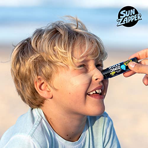 Sun Zapper Zinc Oxide Stick Mineral Sunscreen Light Skin Tone, Bronze, Tan Spf 50+ Water Resistant For Face & Body, Adults, Kids (0.42 Oz, 12G) Broad Spectrum Sun Block, Made In Australia #TOP3