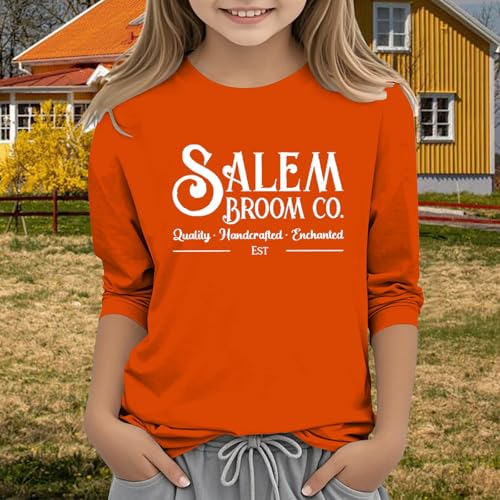 Girls Halloween Cotton Oversized Sweatshirts Hoodies Fleece Crewneck Sweaters Casual Tops Fashion Winter Clothes 20253