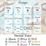 MEIEG Maßgeschneiderte Flanelldecke Für Hunde/Katzen, Personalisierte Haustierdecken Mit Namen, Besticktem Text/Symbol Bettdecken, Geschenke Für Tierliebhaber(45 * 65cm)