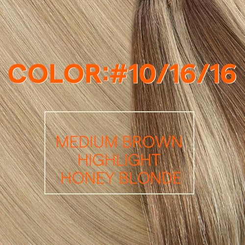 Image of Full Shine 18 Inch Weft Hair Extensions 105G Remy Sew In Human Hair