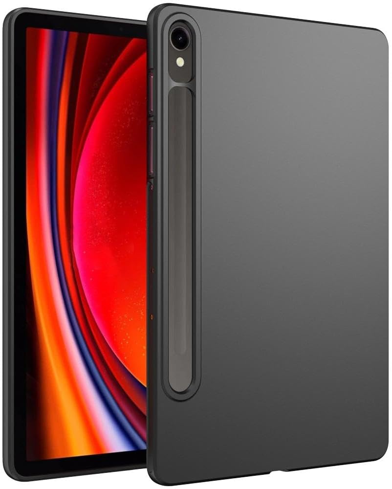 Case for Samsung Galaxy Tab S9/ S9 FE 5G 2023, Slim Design Soft TPU Protective Cover for Galaxy Tab S9 FE 10.9"/ S9 11 inch, Black
