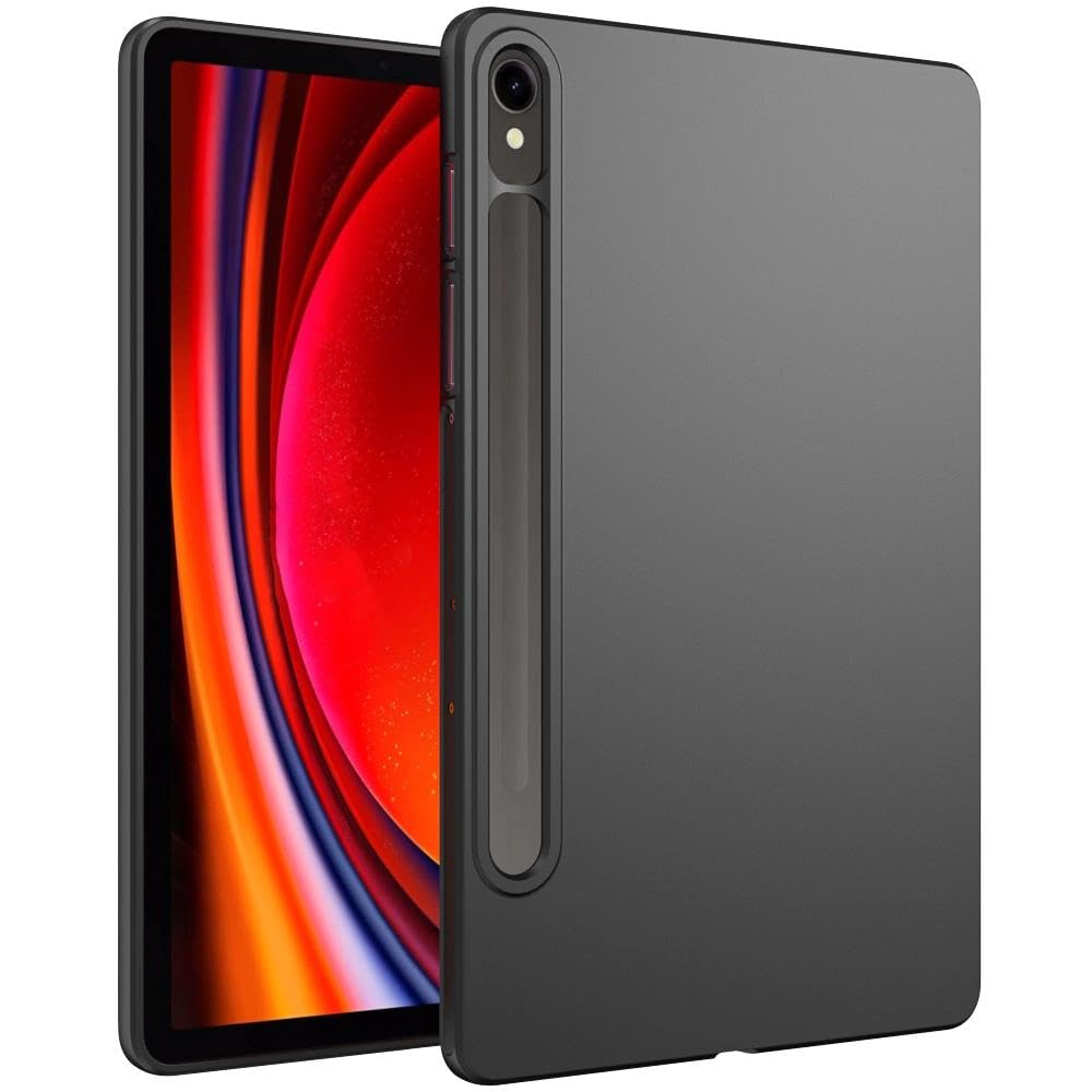 Case for Samsung Galaxy Tab S9/ S9 FE 5G 2023, Slim Design Soft TPU Protective Cover for Galaxy Tab S9 FE 10.9"/ S9 11 inch, Black