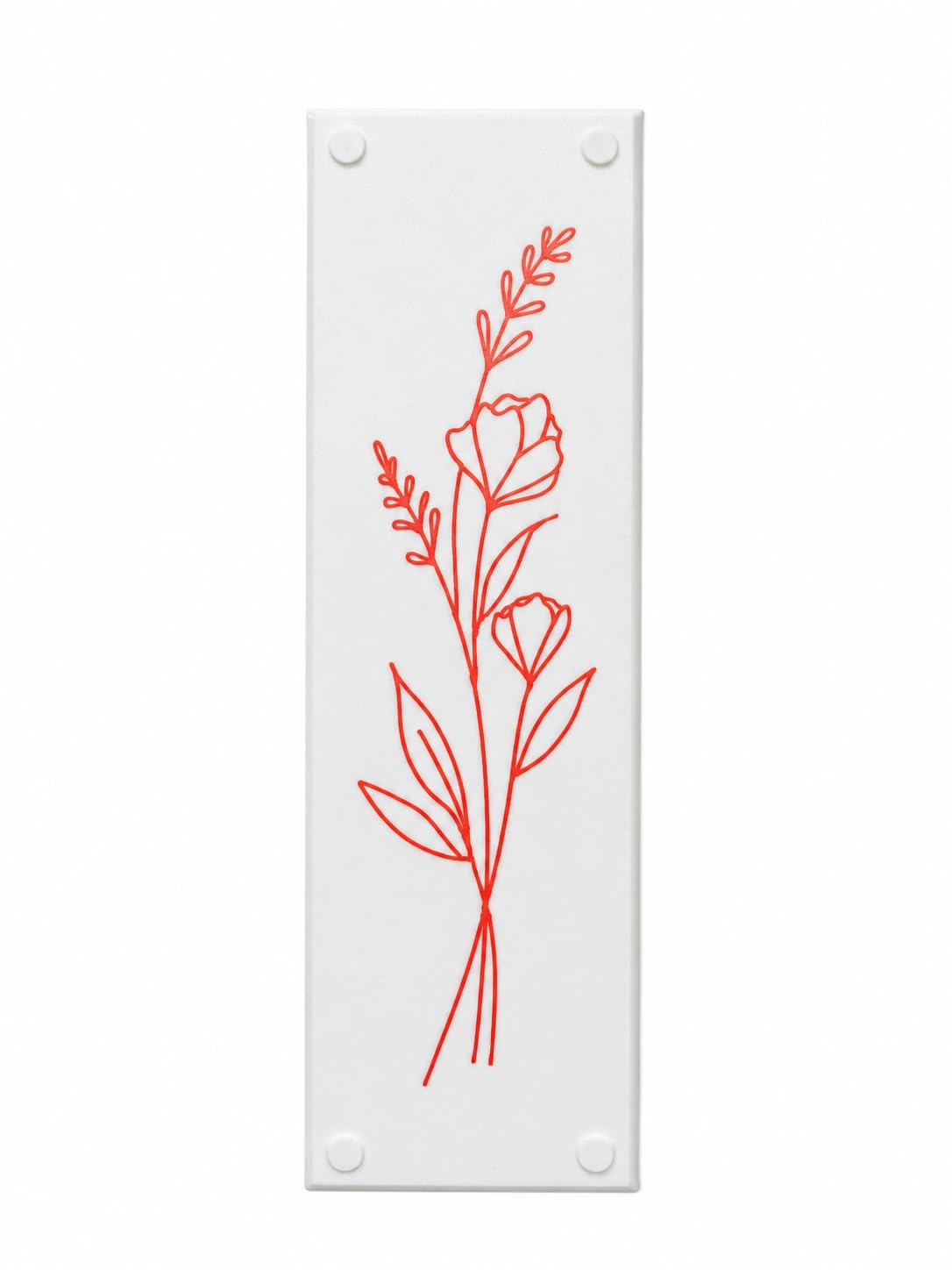 Door Finger Push Plates for Internal Doors (Red)