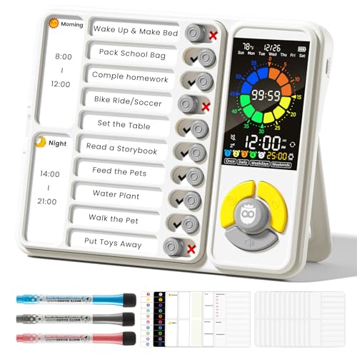 Mooking 5-in-1 Visual Timer for Kids & Adults
