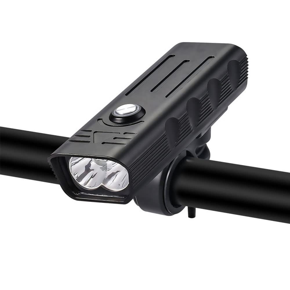 Faro Anteriore per Bicicletta da 8000 Lumen, Batteria da 10000 mAh, Impermeabile IPX5, Torcia con Ricarica USB, Faro per MTB e Ciclismo su Strada.