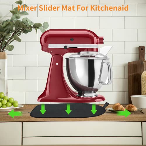 Sliding Mat For Kitchenaid Mixer, Mixer Mover Slider Mat Pad Compatible With Kitchenaid 4.5-5 Qt Tilt-Head Stand Mixer, Kitchen Appliance Slider Mat, Kitchen Aid Mixer Accessories #TOP5