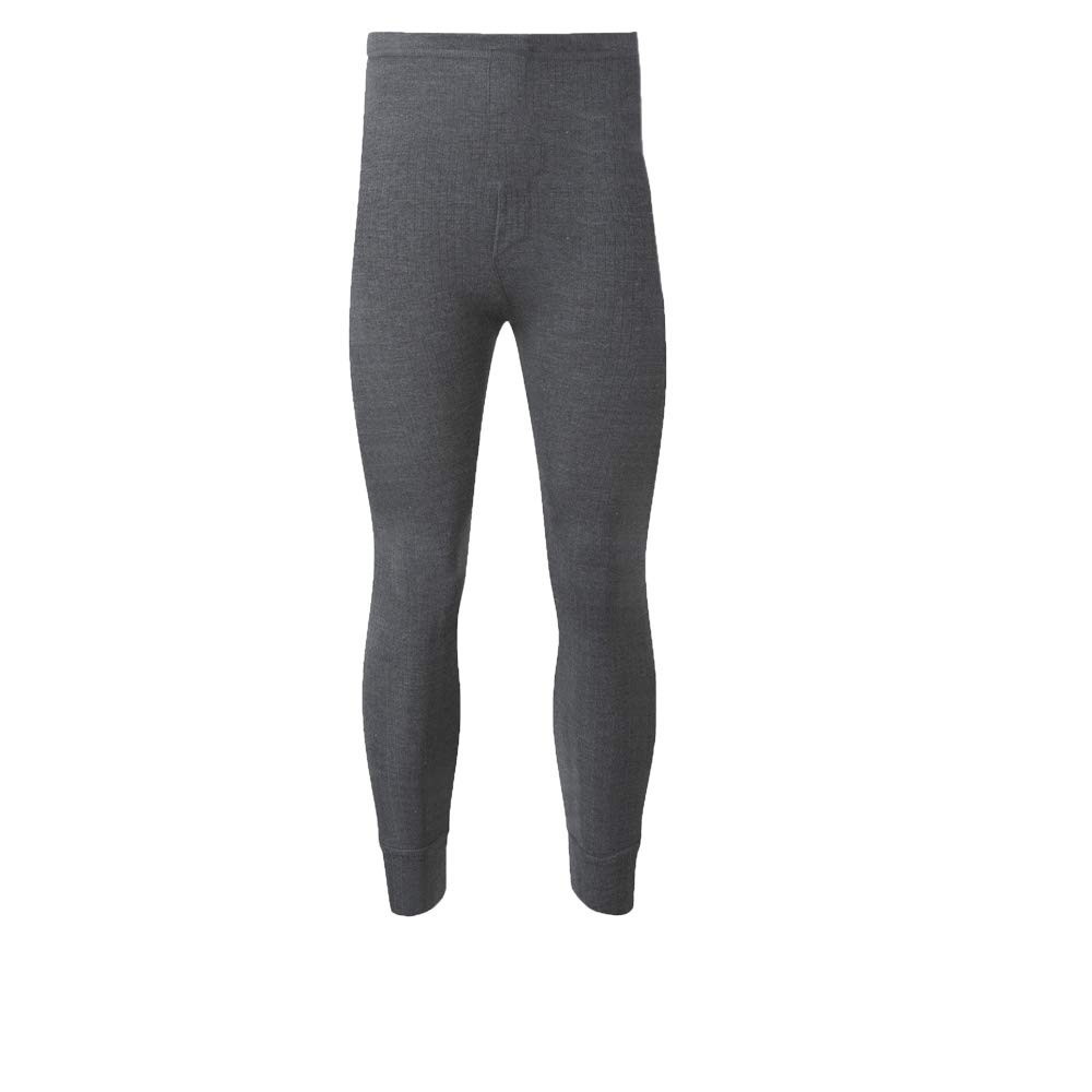 Le11 Unisex Charcoal Men's Thermal Trousers Long Johns Warm Underwear Baselayer, S M L Xl Xxl Thermals (, M)