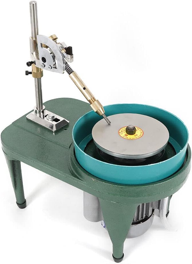 Gemstone Faceting Machine, 2800RPM Jewel Polisher Tool, 110V Rock Angle Grinding Cutting Machine With Faceted Manipulator for Carving, Drilling, Cleaning, Jade, Stone, Wood, Gold, Crafts