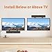 XINLEI Universal Sound Bar Mounts Fits Most 23 to 65 Inch TVs Soundbar TV Mount Bracket Above or Under TV, up to 22 lbs SBR302