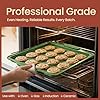 BAKKEN Kitchen Baking Pan Set - Nonstick Green Marble Coating, Carbon Steel Bakeware Sets with Green Silicone Handles, Kitchen Essentials, PFOA, PFOS, PTFE Free, Oven Safe (Up To 450° F), Set of 10 #2