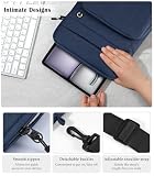 Dadanism Etui na tablet o przekątnej ekranu 13" z paskiem na ramię do iPada Pro 13" M4 2024, iPad Air 13" M3 M2 2025 2024, i-Pad Pro 12,9", Galaxy Tab S10+ Plus / S9 FE+/S9+ Plus 12,4", Tab Pro 12,7
