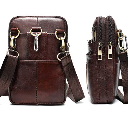 Heren Heuptas voor Mobiele Telefoons Koffie, Telefoon Crossbody Zak Schoudertas, 6.7