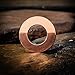 M8 Flat Washer Copper Sealing Ring, 8mm ID 12mm OD 1mm Thickness Metric Sealing Gasket, 100 Pieces