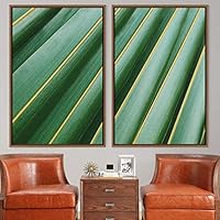 2 Piece Framed Canvas Wall Art Natural Abstract Canvas Prints Home Artwork Decoration for Living Room,Bedroom - 16