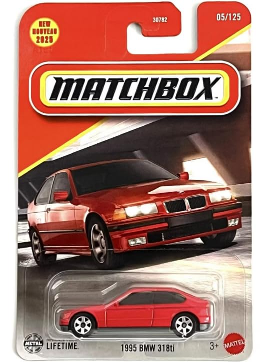 Matchbox BMW 318ti 1995 Rojo Escala 1:64 miniatura 1