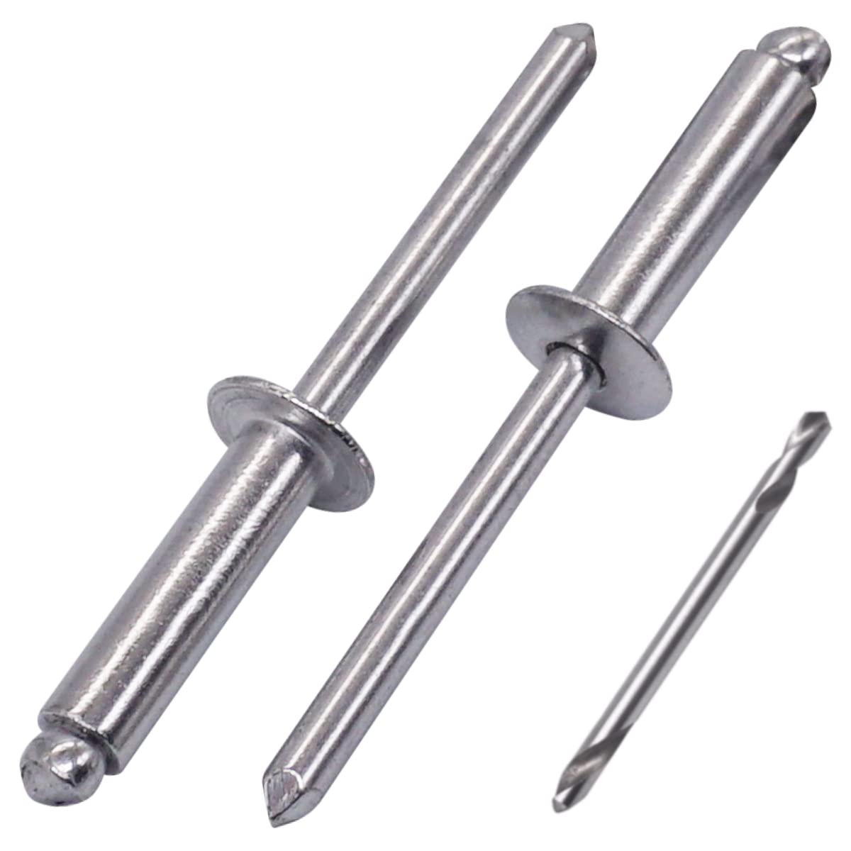 Rivets aveugles en aluminium 4,8 x 18 mm SKIR'CO avec foret inclus pour fixations lot de 100