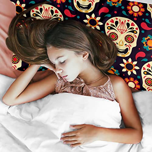 Housse de couette tête de mort pour une chambre rétro cocooning, chaude et confortable - 4