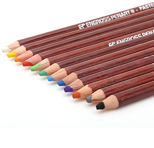 12 Non-Toxic Professional Soft Pastel Pencils Drawing Sketches Colored Pencils For Drawing School Lapices De Colores Stationery #TOP1