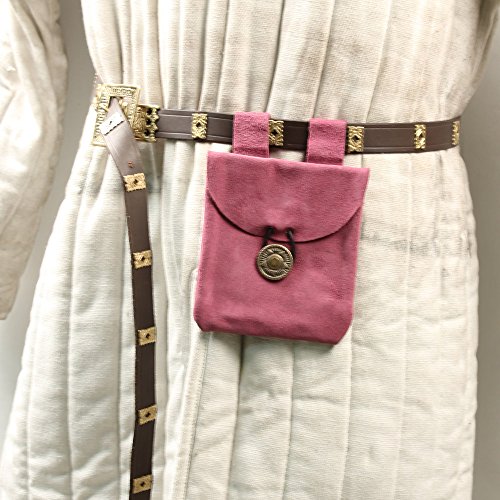 Armory Replicas™ Renaissance Vibes: Medieval Black & Brown Suede Pouches, Conscious Violet & Peaceful Blues Leather Lights2