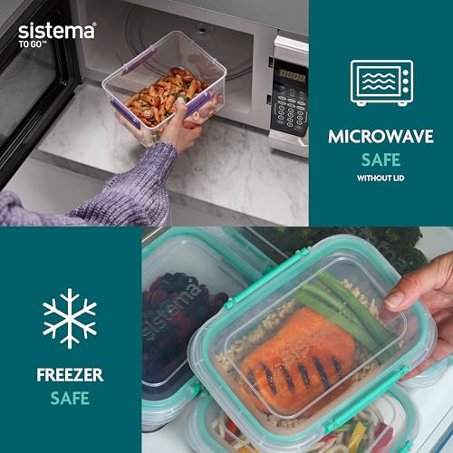 Sistema Bento pudełko na lunch z dzbankiem na jogurt/owoce, 1,25 l, wykonane z tworzywa sztucznego pochodzącego z recyklingu, z cyraneczkowym kamieniem Terracycle