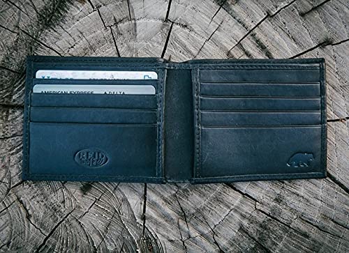 Kodiak Leather Slim RFID Bifold (Black)2