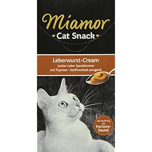 Miamor Cat Snack Leberwurst-Cream 11x6x15g