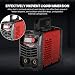 IGBT Inverter Schweißgerät 300A ARC MMA Elektroden Schweißgerät mit LCD Display tragbar 220V inkl. Schweißbrenner Masseklemme Schutzbrille Handschuhe Bürste und Stabelektroden-Rot
