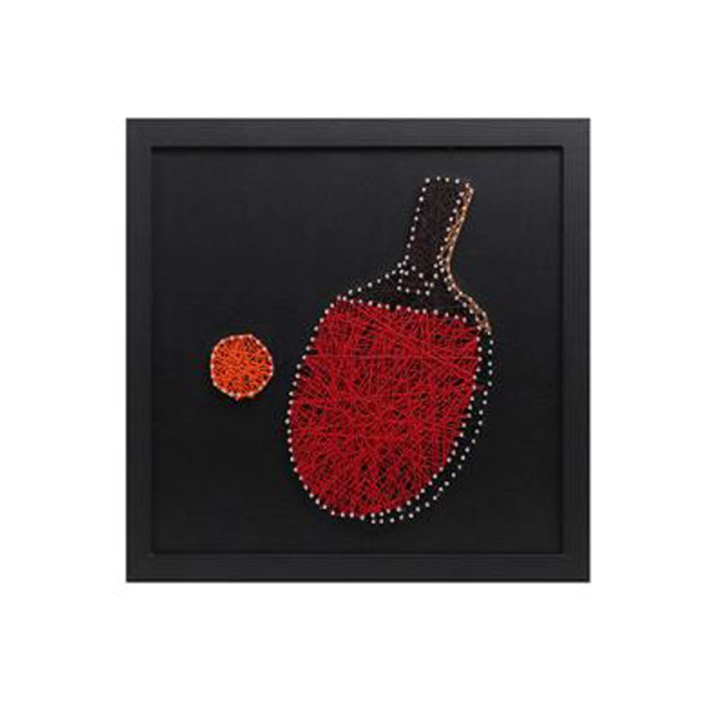 Tennis de table matériel bricolage DIY dessin enroulement d'ongle REYG 30x30cm