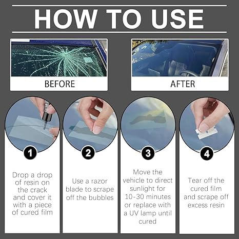 2026 New Windshield Crack Repair Kit, Universal Cracks Gone Glass Repair Kit, Premium Car Windshield Crack Repair Fluid, Glass Repair Liquid for Cracks, Glass Repair Fluid for Star Shaped Crack — view 6
