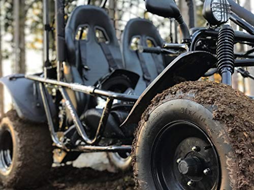 Coleman Powersports Off Road Go Kart | Gas Powered, Electric Start, 196cc/9.0HP, Black | BK200 model