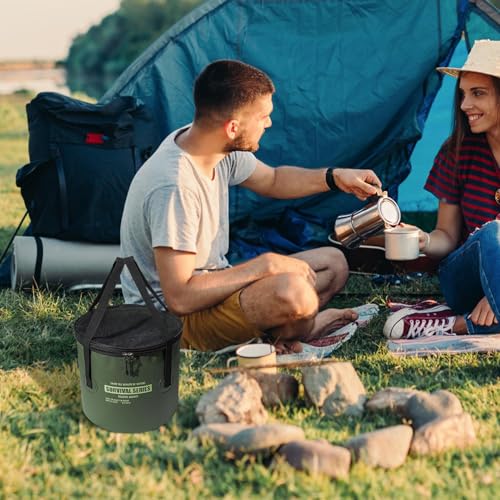 Seau pliant de stockage camping pour ne plus manquer d'eau