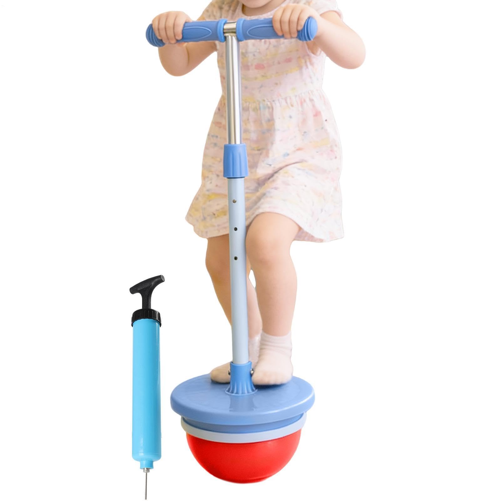Hüpfball Für Kinder Balance Spielzeug Stab Mit Griff | Verstellbarer Ball Für Outdoor Spiel Als Geschenk Für Weihnachten Und Geburtstag Für Teenager Und Mädchen Für Aktivitäten Im