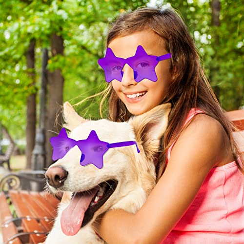 Image of 12 Pairs Star Sunglasses Pentagram Glasses Rimless Sunglasses for July 4th,Halloween, Christmas Party Favor