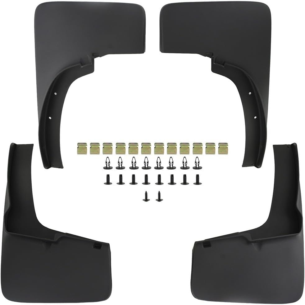 4PCS Mud Flaps Splash Guards for 2019-2023 Ford Ranger Pickup 4-Door Front and Rear Mud Guards Set