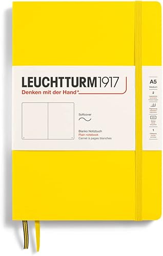 Miniatura 62 de LEUCHTTURM1917 - Cuaderno mediano A5 de tapa blanda, 123 páginas numeradas para escribir y llevar un diario (color verde bosque, rayado) Verde