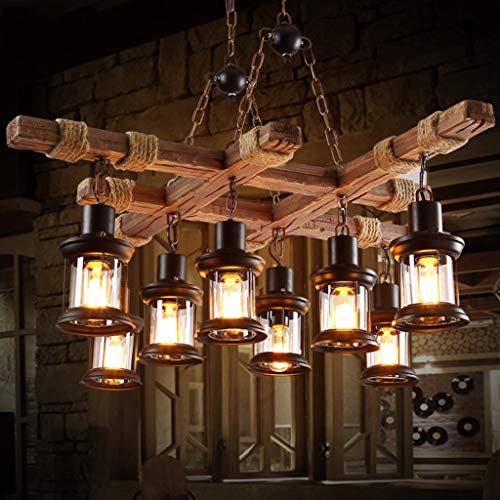 Éclairage réglable de style industriel avec 8 douilles de lampe suspendues - 6