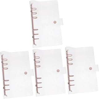 Ciieeo 4 Pçs Caso De Bolso Pasta De Scrapbook A5 Viajantes Notebook A5 Pasta A5 Photocard Pasta Transparente Pasta Pasta Protetores De Arquivo Área De Transferência Transparente Pvc A6