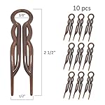 Hair Pins - Plastic, U-shaped Magic Grip Hairpins, Strong Durable Pins For Fine, Thick & Long Hair, Hair Styling Accessories, Set of 10 (Tortoise Shell) - Image 2