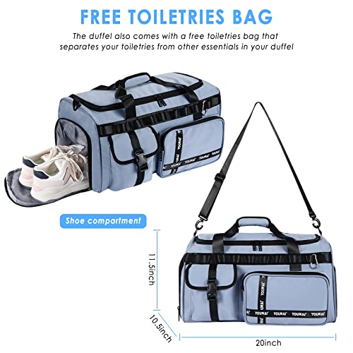 Amoprxzk Waterproof Duffle Bag Travel, 40L Large Duffel Bag For Men Women thumb #5