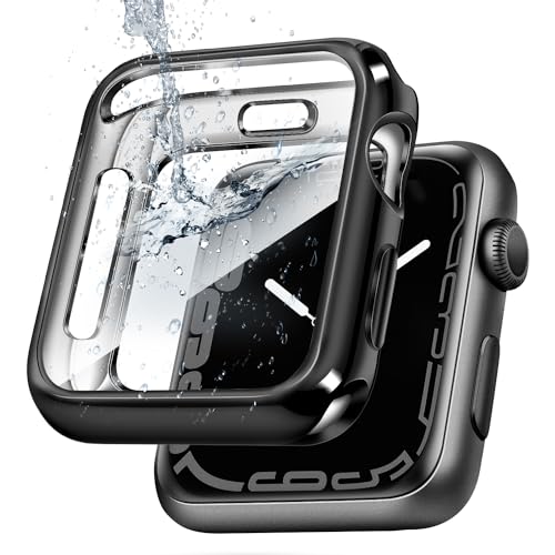 Coque protection Apple Watch 44mm pour le sport protection écran TPU noir Top4cus