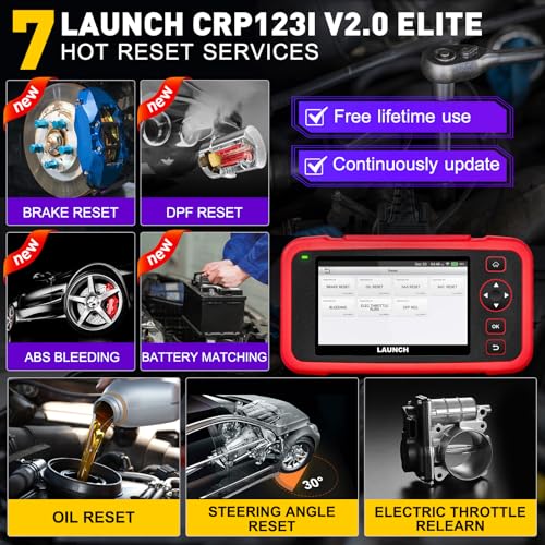image for LAUNCH OBD2 Scanner CRP123I V2.0 Elite,Diagnostics Scanner for ABS/SRS