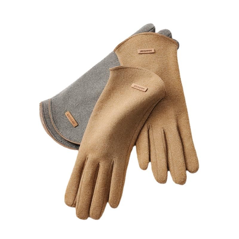 Guantes mitones de mujer para evitar manos frías al usar el móvil