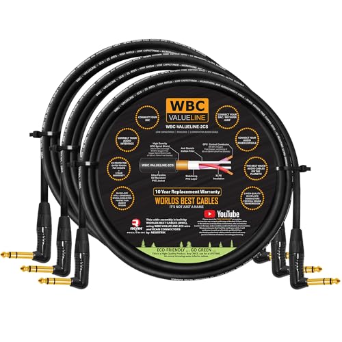 Câbles d'interconnexion souples pour éliminer les parasites audio jack 6,35 mm