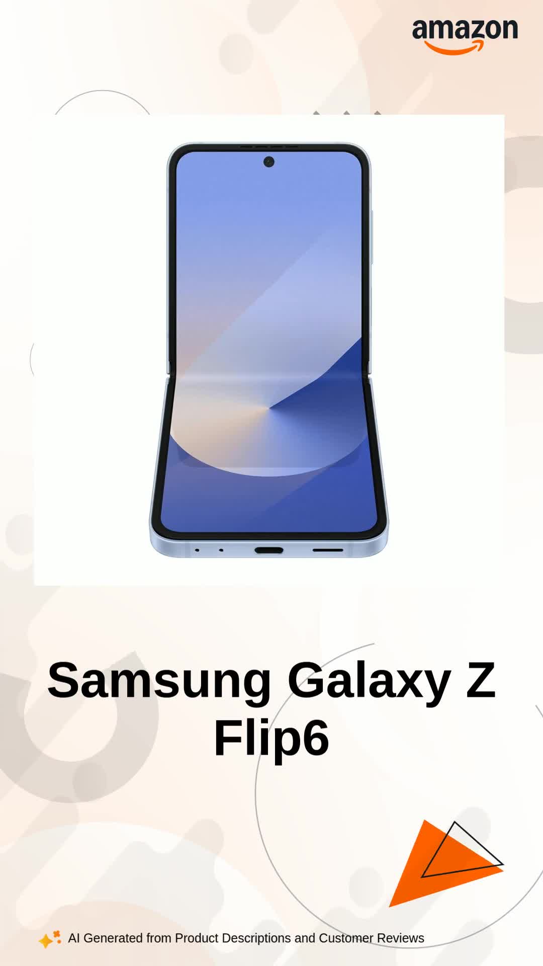 Samsung Galaxy Z Flip6 5G AI Smartphone (Blue, 12GB RAM, 256GB