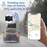 GPS Tracker for Vehicles,Magnetic Car Tracker No Sim Card Required,Real Time Car Tracker Devices,Portable GPS Tracker for Bikes,Car,Pets,Anti-Theft Hidden Location Tracker for Vehicles,Black - Image 2