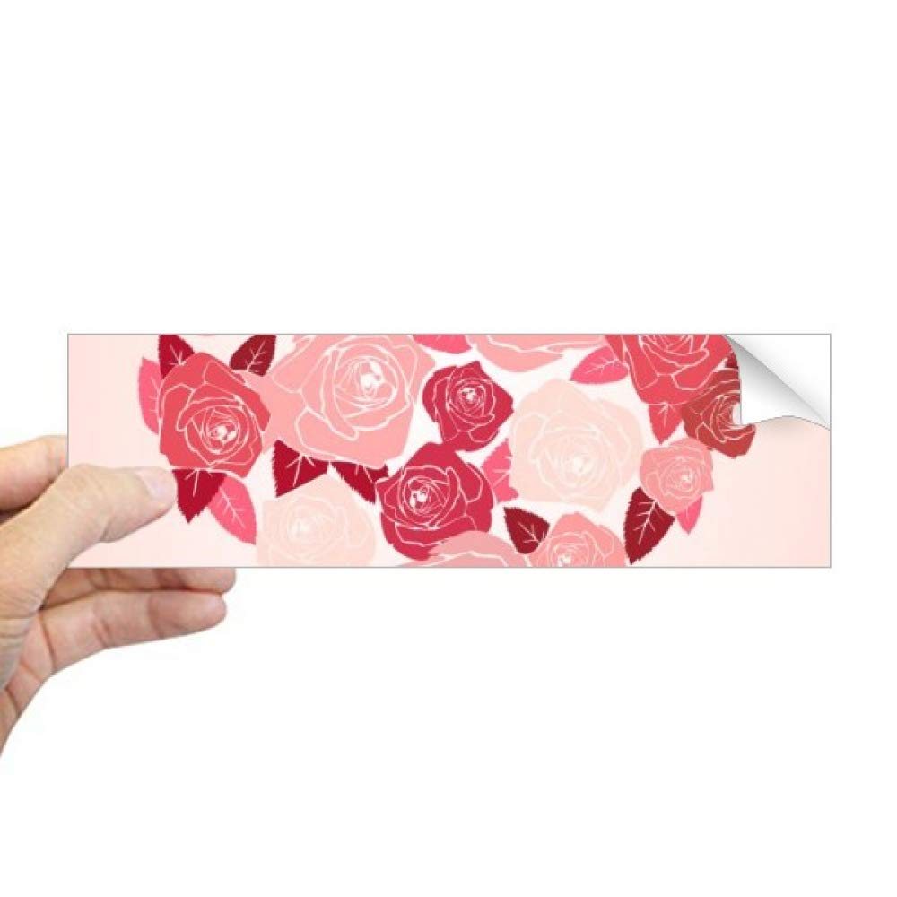 Adhesivo de rosas romántico para ventana el regalo de hogar ideal