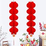 Dragon Boat Festival Decorations Red Lanterns Decorative Hanging Lanterns for Spring Festival Lantern Festival Chinese Vietnamese Wedding Home Restaurant Party Decor