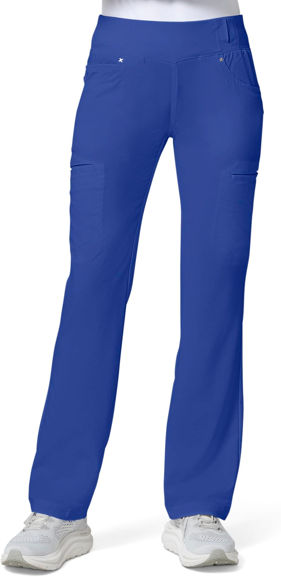 - Scrubs for Women Mid Rise Straight Leg Scrub Pants For Women Pull-on Bottoms with 6 Pockets & 360° Stretch - CK002